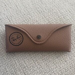 Ray-Ban Textured Tan Sunglasses Case